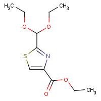 73956-16-8 ethyl 2-(diethoxymethyl)-1,3-thiazole-4-carboxylate chemical structure