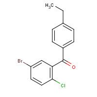 879545-43-4 (5-bromo-2-chlorophenyl)-(4-ethylphenyl)methanone chemical structure