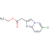 59128-02-8 ethyl 2-(6-chloroimidazo[1,2-a]pyridin-2-yl)acetate chemical structure