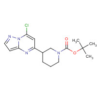 877173-81-4 tert-butyl 3-(7-chloropyrazolo[1,5-a]pyrimidin-5-yl)piperidine-1-carboxylate chemical structure