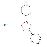 614731-49-6 3-phenyl-5-piperidin-4-yl-1,2,4-oxadiazole;hydrochloride chemical structure