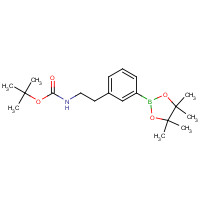 817618-31-8 tert-butyl N-[2-[3-(4,4,5,5-tetramethyl-1,3,2-dioxaborolan-2-yl)phenyl]ethyl]carbamate chemical structure