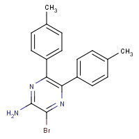 1447770-30-0 3-bromo-5,6-bis(4-methylphenyl)pyrazin-2-amine chemical structure