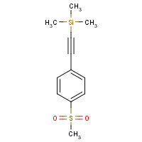 113854-19-6 trimethyl-[2-(4-methylsulfonylphenyl)ethynyl]silane chemical structure