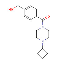 1000404-85-2 (4-cyclobutylpiperazin-1-yl)-[4-(hydroxymethyl)phenyl]methanone chemical structure