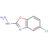64037-22-5 (5-chloro-1,3-benzoxazol-2-yl)hydrazine chemical structure