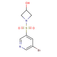 1244060-05-6 1-(5-bromopyridin-3-yl)sulfonylazetidin-3-ol chemical structure
