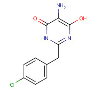 1204762-15-1 5-amino-2-[(4-chlorophenyl)methyl]-4-hydroxy-1H-pyrimidin-6-one chemical structure