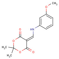 213699-52-6 5-[(3-methoxyanilino)methylidene]-2,2-dimethyl-1,3-dioxane-4,6-dione chemical structure