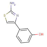 155983-86-1 3-(2-amino-1,3-thiazol-4-yl)phenol chemical structure