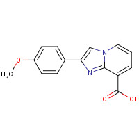 133427-33-5 2-(4-methoxyphenyl)imidazo[1,2-a]pyridine-8-carboxylic acid chemical structure