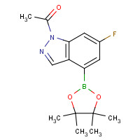 1333319-78-0 1-[6-fluoro-4-(4,4,5,5-tetramethyl-1,3,2-dioxaborolan-2-yl)indazol-1-yl]ethanone chemical structure