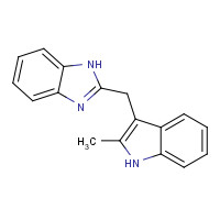 41278-00-6 2-[(2-methyl-1H-indol-3-yl)methyl]-1H-benzimidazole chemical structure