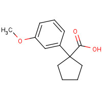 43050-39-1 1-(3-methoxyphenyl)cyclopentane-1-carboxylic acid chemical structure