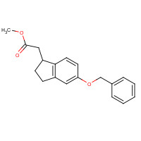 1187198-11-3 methyl 2-(5-phenylmethoxy-2,3-dihydro-1H-inden-1-yl)acetate chemical structure