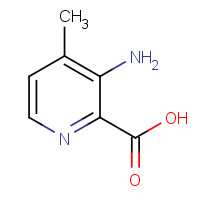 53636-30-9 3-amino-4-methylpyridine-2-carboxylic acid chemical structure