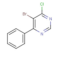 3438-56-0 5-bromo-4-chloro-6-phenylpyrimidine chemical structure