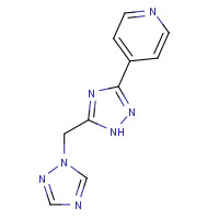 477852-54-3 4-[5-(1,2,4-triazol-1-ylmethyl)-1H-1,2,4-triazol-3-yl]pyridine chemical structure