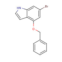1070503-92-2 6-bromo-4-phenylmethoxy-1H-indole chemical structure