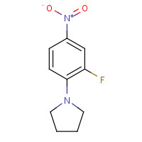 385380-74-5 1-(2-fluoro-4-nitrophenyl)pyrrolidine chemical structure