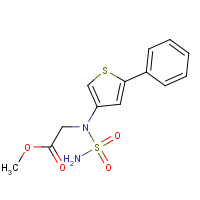 1000409-39-1 methyl 2-[(5-phenylthiophen-3-yl)-sulfamoylamino]acetate chemical structure