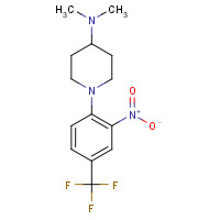 882679-00-7 N,N-dimethyl-1-[2-nitro-4-(trifluoromethyl)phenyl]piperidin-4-amine chemical structure