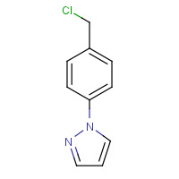 143426-52-2 1-[4-(chloromethyl)phenyl]pyrazole chemical structure