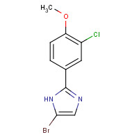 102151-41-7 5-bromo-2-(3-chloro-4-methoxyphenyl)-1H-imidazole chemical structure