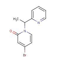1610520-37-0 4-bromo-1-(1-pyridin-2-ylethyl)pyridin-2-one chemical structure