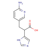 497158-66-4 3-(6-aminopyridin-3-yl)-2-(1H-imidazol-5-yl)propanoic acid chemical structure