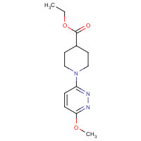1310820-62-2 ethyl 1-(6-methoxypyridazin-3-yl)piperidine-4-carboxylate chemical structure
