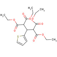 680215-57-0 tetraethyl 2-thiophen-2-ylpropane-1,1,3,3-tetracarboxylate chemical structure