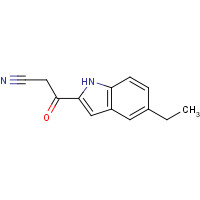1265234-64-7 3-(5-ethyl-1H-indol-2-yl)-3-oxopropanenitrile chemical structure