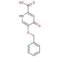 107550-30-1 4-oxo-5-phenylmethoxy-1H-pyridine-2-carboxylic acid chemical structure