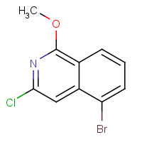 1215767-91-1 5-bromo-3-chloro-1-methoxyisoquinoline chemical structure
