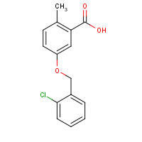 1148146-89-7 5-[(2-chlorophenyl)methoxy]-2-methylbenzoic acid chemical structure