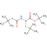 84592-35-8 tert-butyl N-tert-butylsulfanyl-N-[(2-methylpropan-2-yl)oxycarbonylamino]carbamate chemical structure
