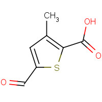 1368183-08-7 5-formyl-3-methylthiophene-2-carboxylic acid chemical structure