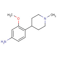 1025216-26-5 3-methoxy-4-(1-methylpiperidin-4-yl)aniline chemical structure