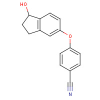 906673-47-0 4-[(1-hydroxy-2,3-dihydro-1H-inden-5-yl)oxy]benzonitrile chemical structure
