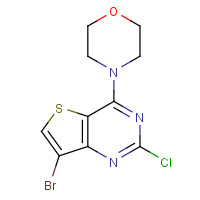 1033743-85-9 4-(7-bromo-2-chlorothieno[3,2-d]pyrimidin-4-yl)morpholine chemical structure