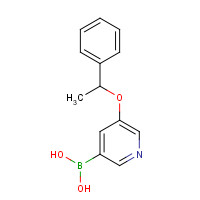 1610520-30-3 [5-(1-phenylethoxy)pyridin-3-yl]boronic acid chemical structure