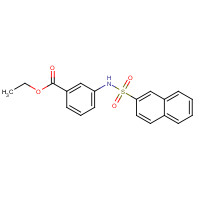 209173-75-1 ethyl 3-(naphthalen-2-ylsulfonylamino)benzoate chemical structure