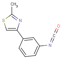 852180-41-7 4-(3-isocyanatophenyl)-2-methyl-1,3-thiazole chemical structure