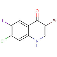 1021913-04-1 3-bromo-7-chloro-6-iodo-1H-quinolin-4-one chemical structure