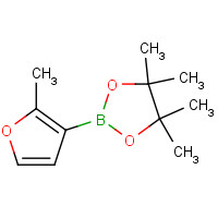 864776-02-3 4,4,5,5-tetramethyl-2-(2-methylfuran-3-yl)-1,3,2-dioxaborolane chemical structure