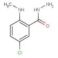 59908-49-5 5-chloro-2-(methylamino)benzohydrazide chemical structure