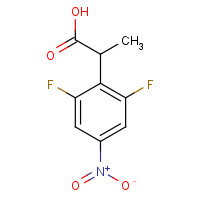 1226776-82-4 2-(2,6-difluoro-4-nitrophenyl)propanoic acid chemical structure