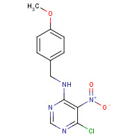 651013-61-5 6-chloro-N-[(4-methoxyphenyl)methyl]-5-nitropyrimidin-4-amine chemical structure