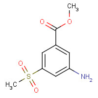 168618-23-3 methyl 3-amino-5-methylsulfonylbenzoate chemical structure